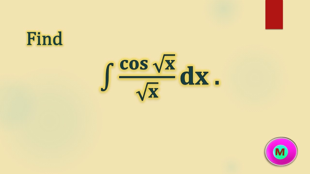 Integral &int; cos(root x) /root x dx