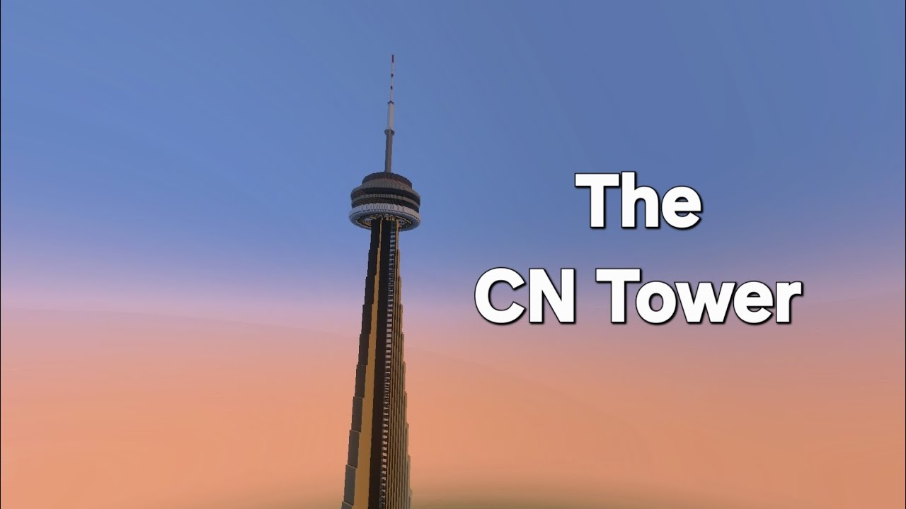 How to build the CN Tower Minecraft Tutorial 