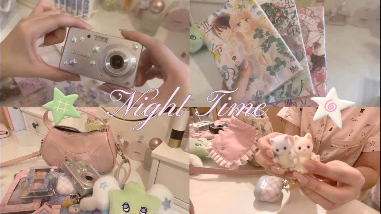 【night time】オタクの夜の過ごし方🐼🥐🍀🎀|ハマってる少女漫画とSwitchのゲーム⭐️|japanese otaku's life|nctwish|시즈니브이로그