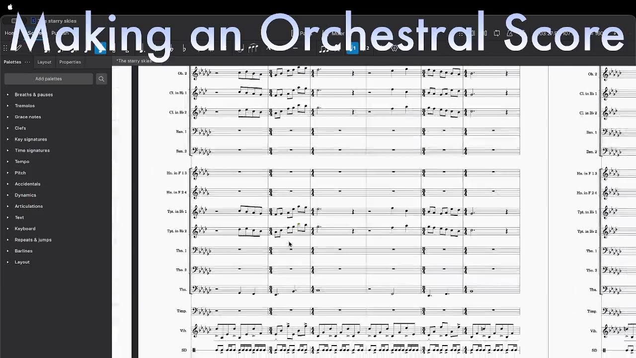 Composing an Orchestral Score