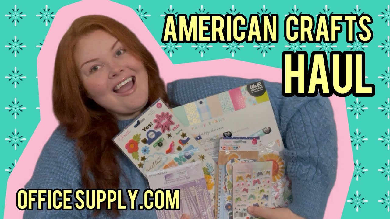 MASSIVE American Crafts Haul | OfficeSupply.com | Shimelle, Paige Evans, Vicki Boutin & 49 & Market!