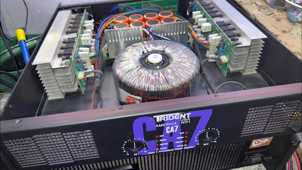 Ibang design ng trident ca7 power amplifier may umusok na parts tips kung paanu ayusin