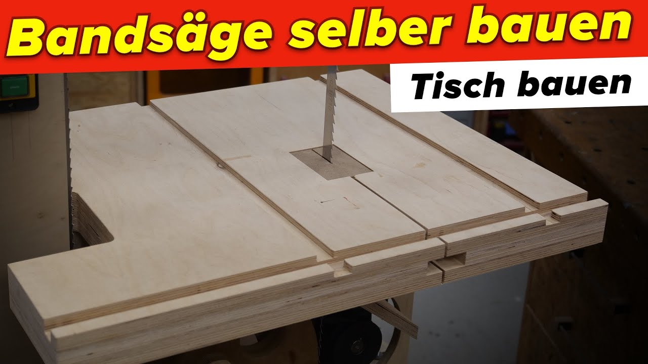 Bandsäge selber bauen: Bandsägentisch mit Absaugung bauen | #8