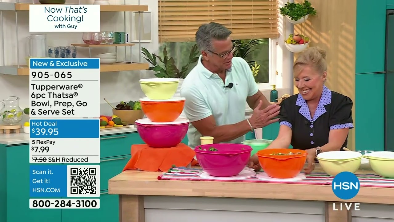 Tupperware 6piece Thatsa Bowl Prep, Go and Serve Set