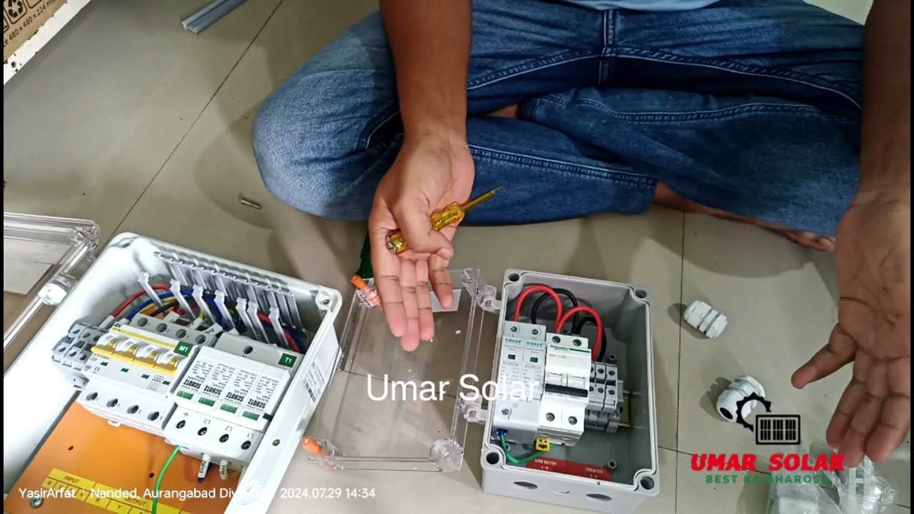 What is inside Solar ACDB and DCDB Box