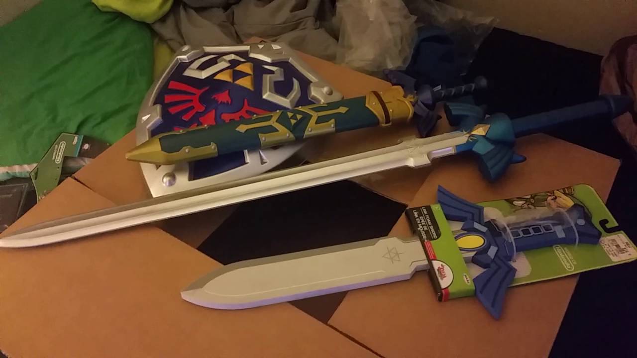 Trance unboxes the World of Nintendo Legend of Zelda Hylian Shield and Master Sword!