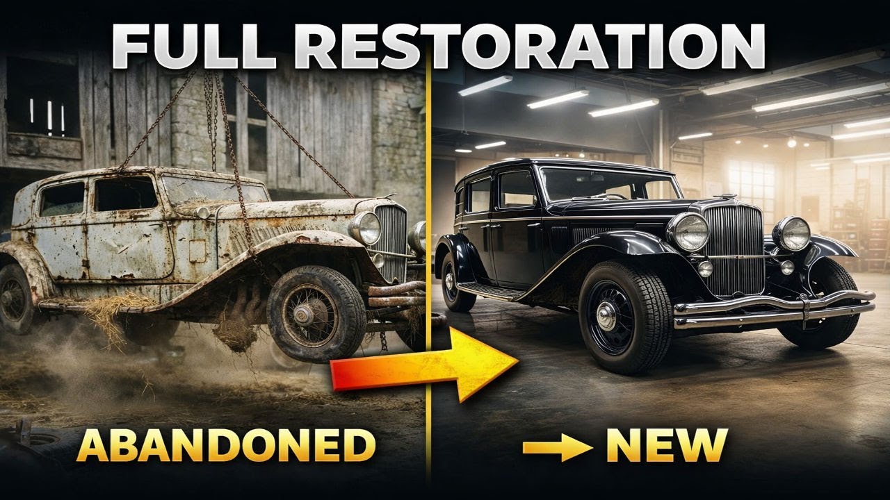 Full Restoration Abandoned Duesenberg Model J 1930s