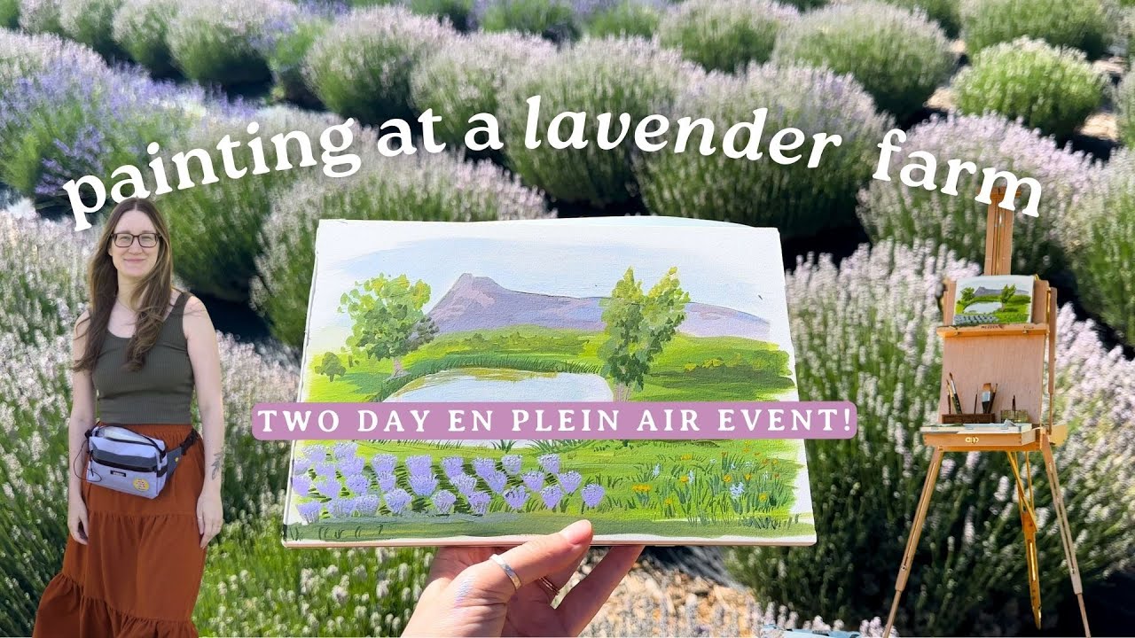 Freilichtmalerei auf einer Lavendelfarm (Teil zwei)