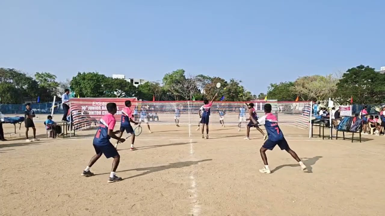 70th junior National ball badminton championship live match Tamil Nadu to Karnataka