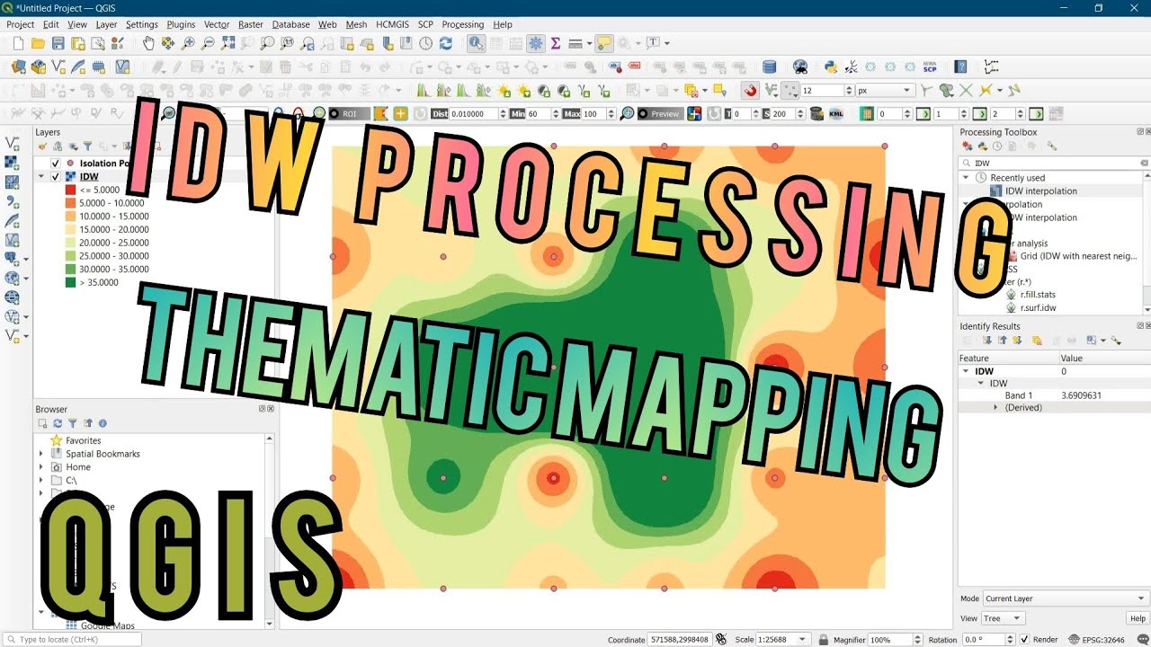 QGIS Tutorial || IDW Interpolation Process in QGIS || IDW Thematic Mapping || Learn RS & GIS