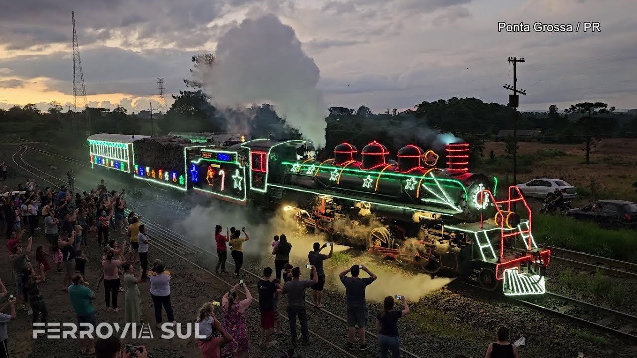 Trem de Natal RUMO ABPF em Ponta Grossa/PR
