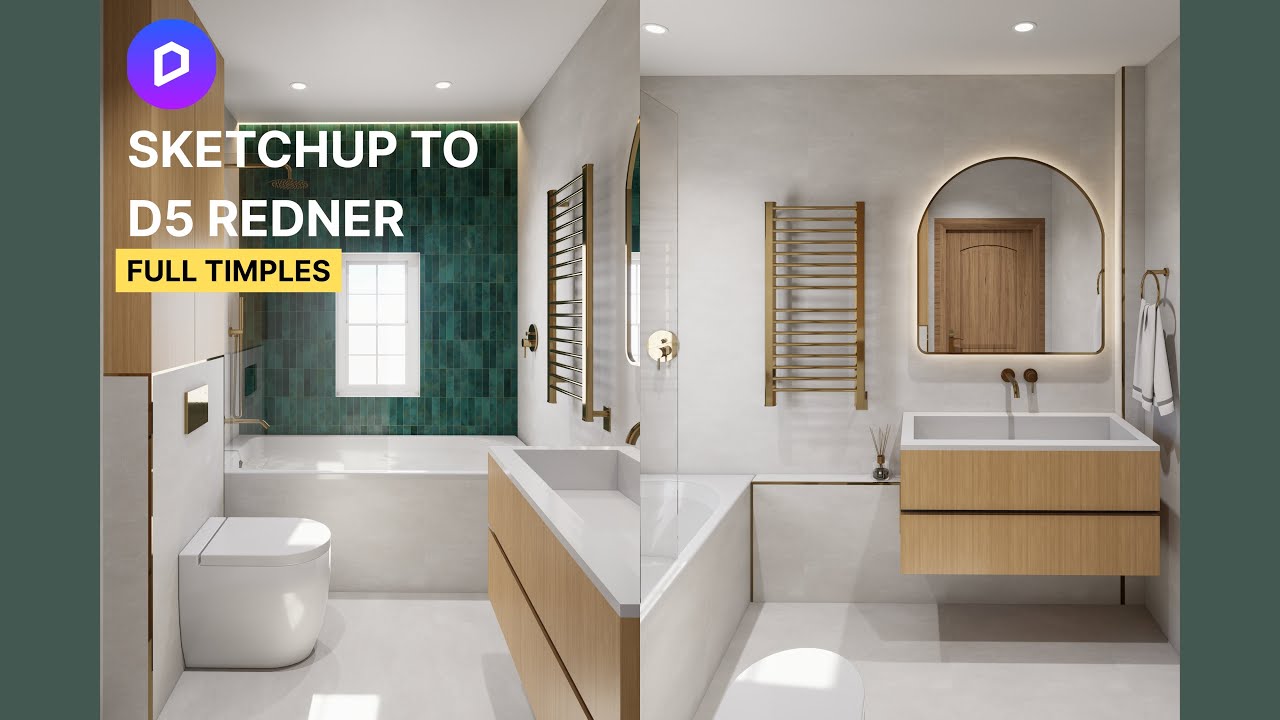 How To Create a Realistic Bathroom Interior in D5 Render
