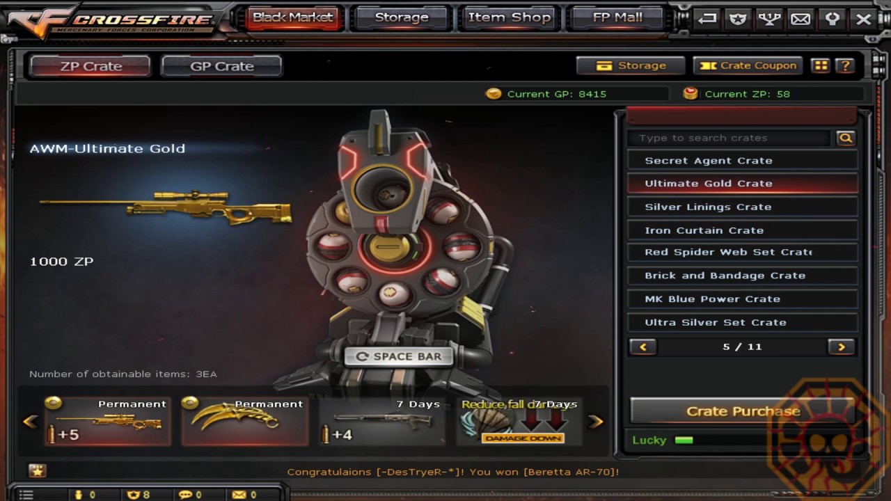 Cross Fire NA/UK || New Black Market (Capsule Shop)!