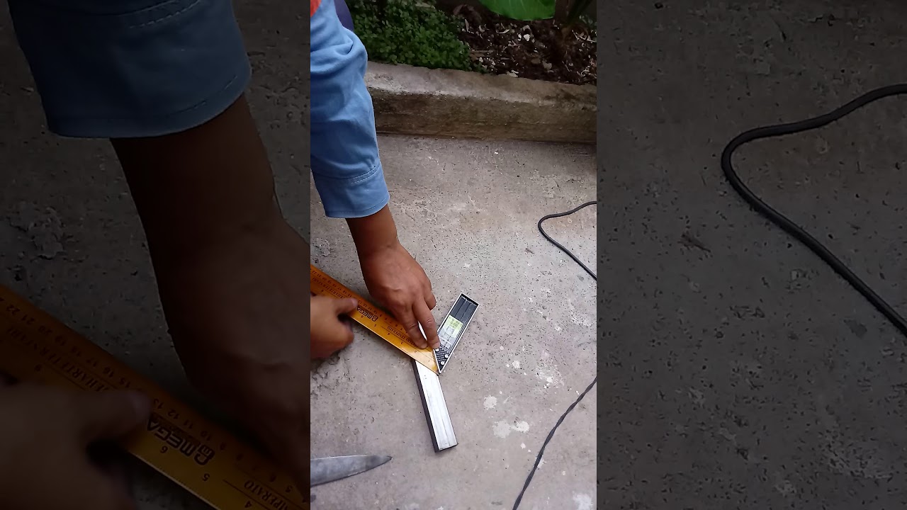 Como cortar metalon em 45 graus de um jeito f&aacute;cil
