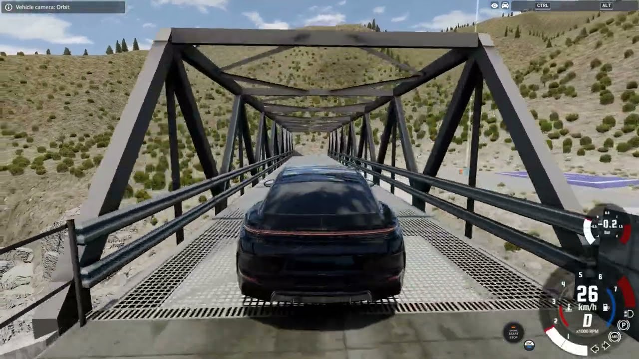 PORSCHE PANAMERA | Realistic Driving with a Steering Wheel in BeamNG.drive