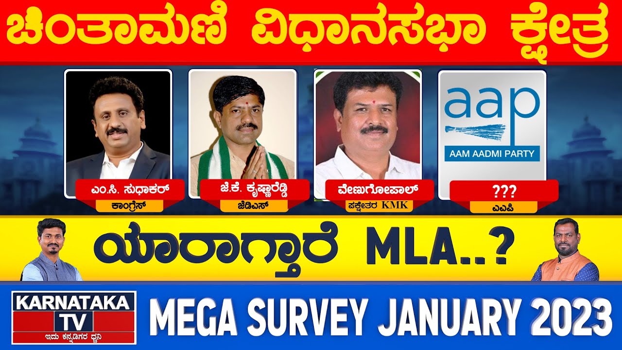 Chintamani Constituency | Elections Survey 2023 | Chikkaballapura | Karnataka TV