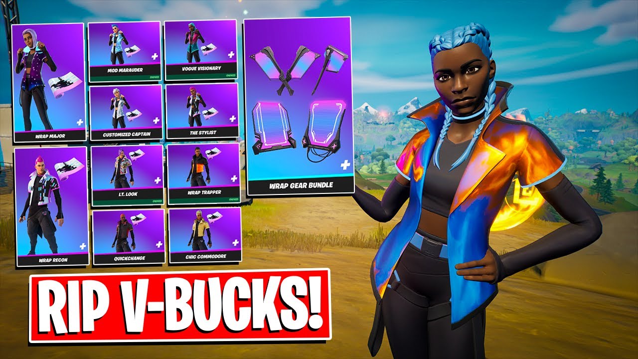 Buying All WRAP SKINS! Gameplay + Combos! Before You Buy (Fortnite Battle Royale)