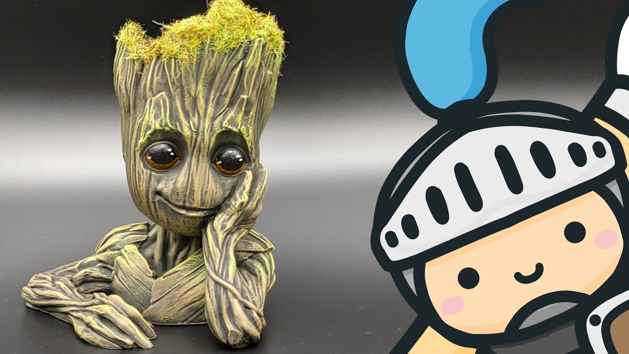 Tutorial: How to Print and Paint a beautiful Baby Groot.