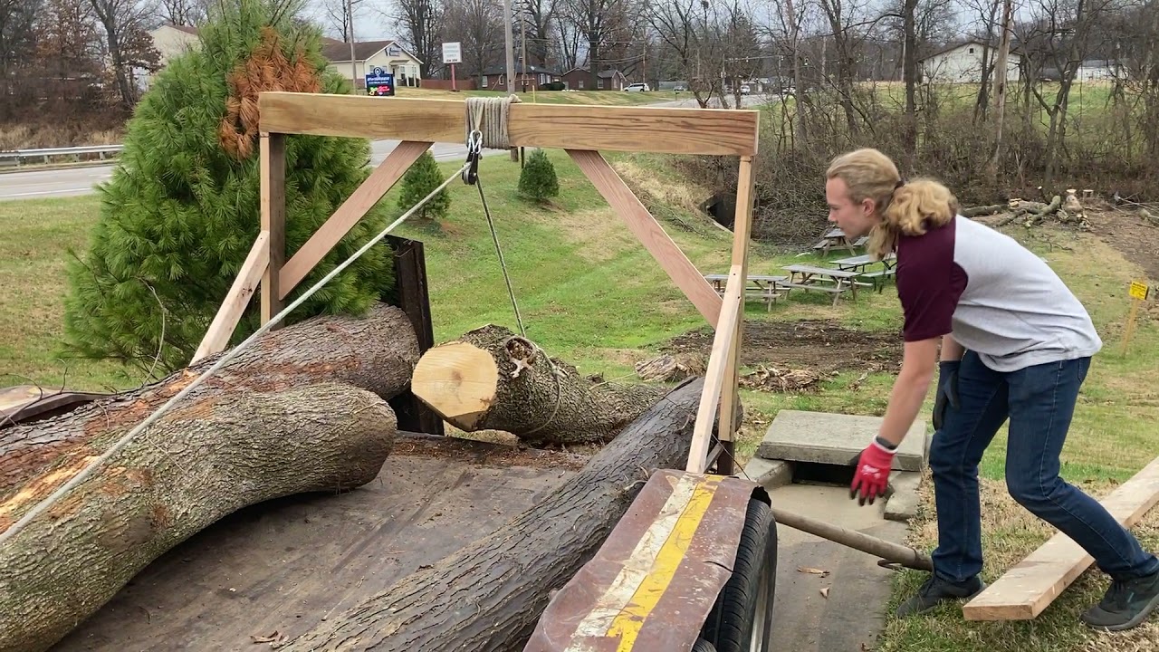 Log loading arch