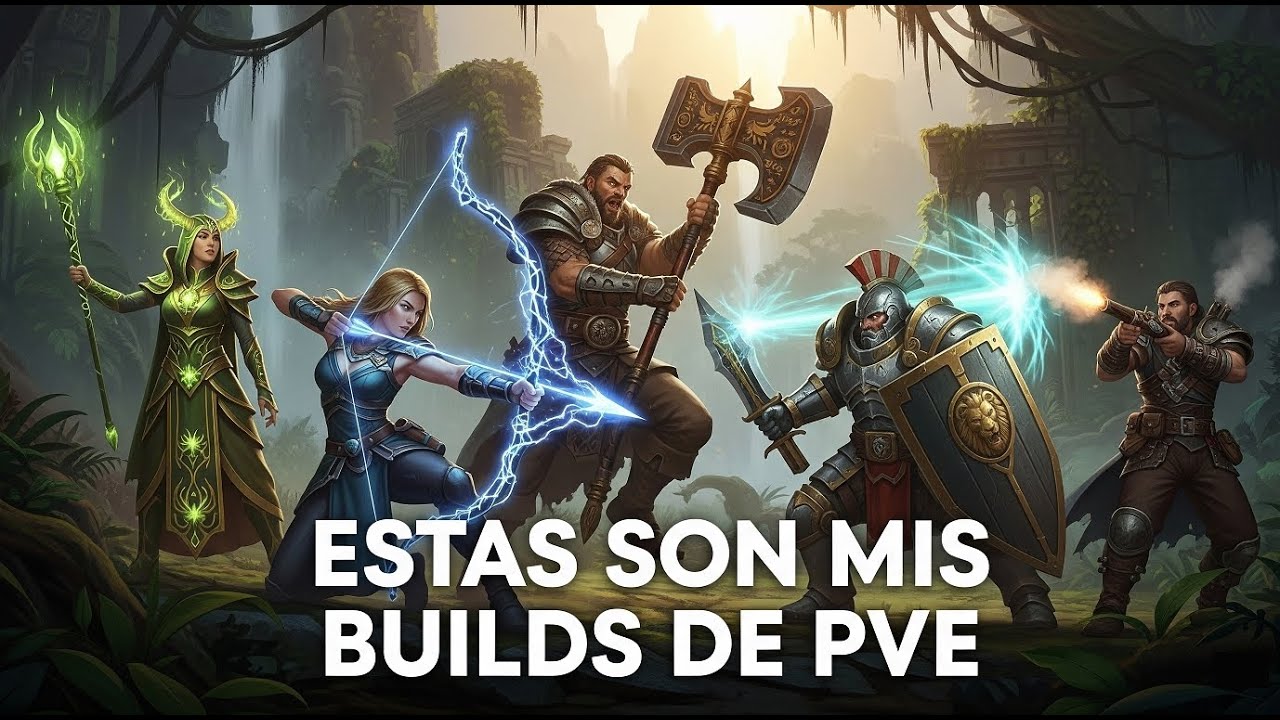 ESTAS SON MIS BUILDS DE PVE DE DPS, REND, TANK Y HEALER | NEW WORLD: AETERNUM