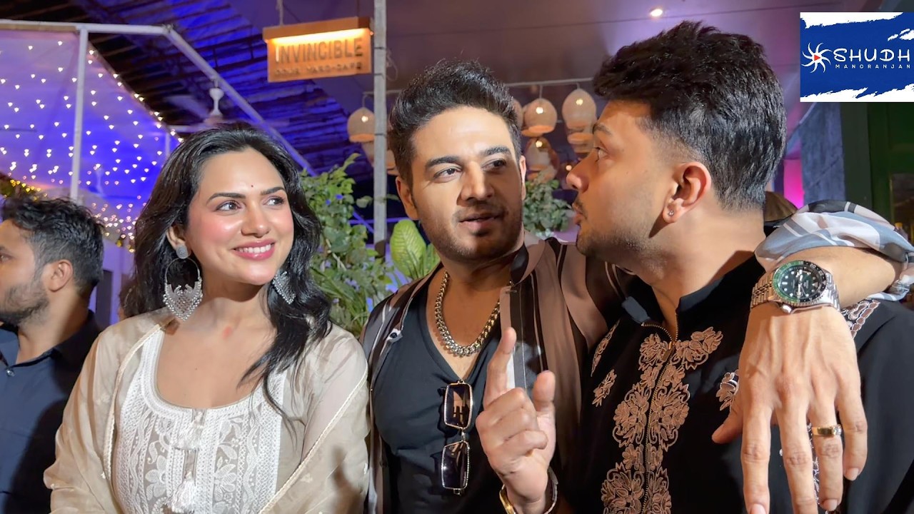 Gaurav Khanna With Wife, Awez Darbar At The Iftaar & Birthday Celebration Of Farrhana Bhatt