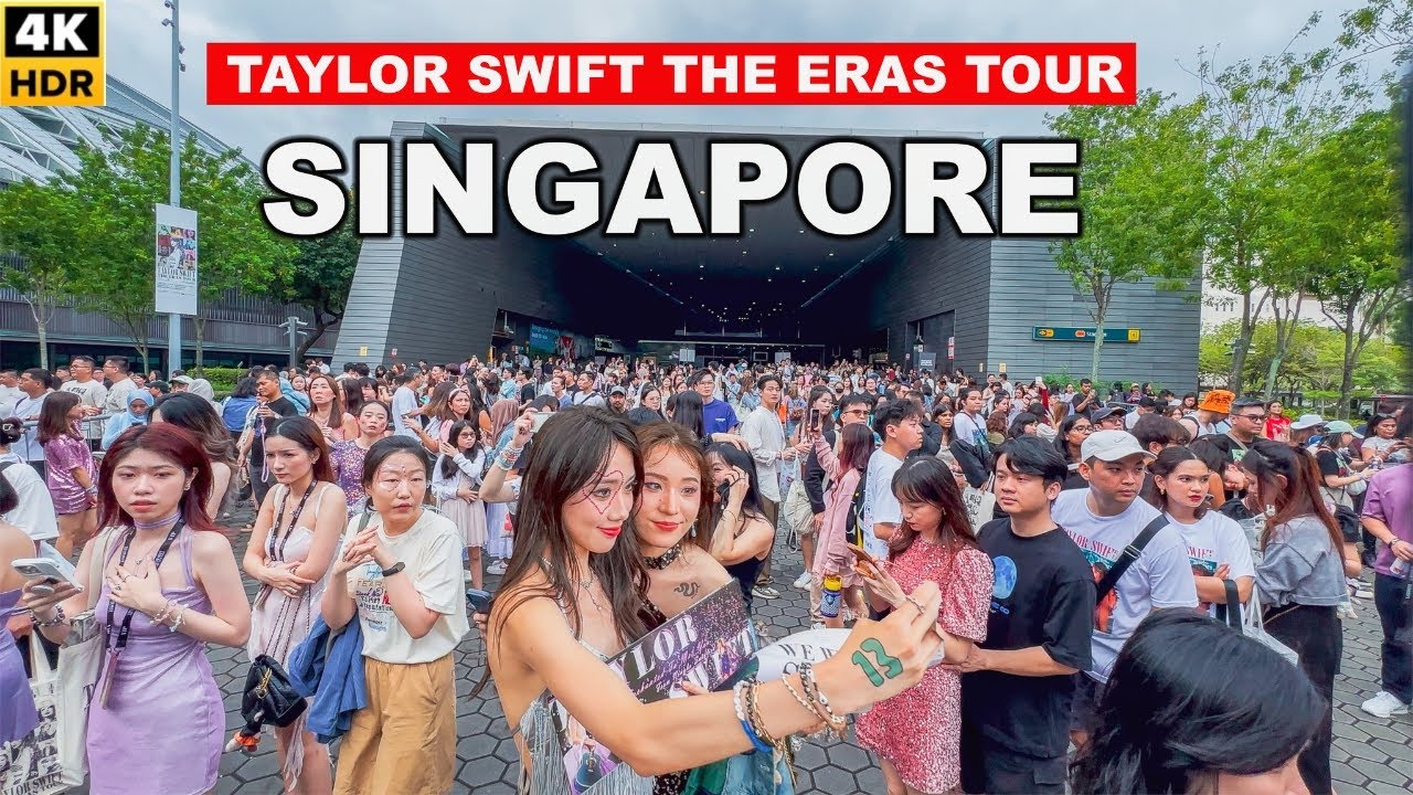 Singapore Goes Crazy For Taylor Swift | The Eras Tour Experience Outside Stadium  🇸🇬🎶🎸