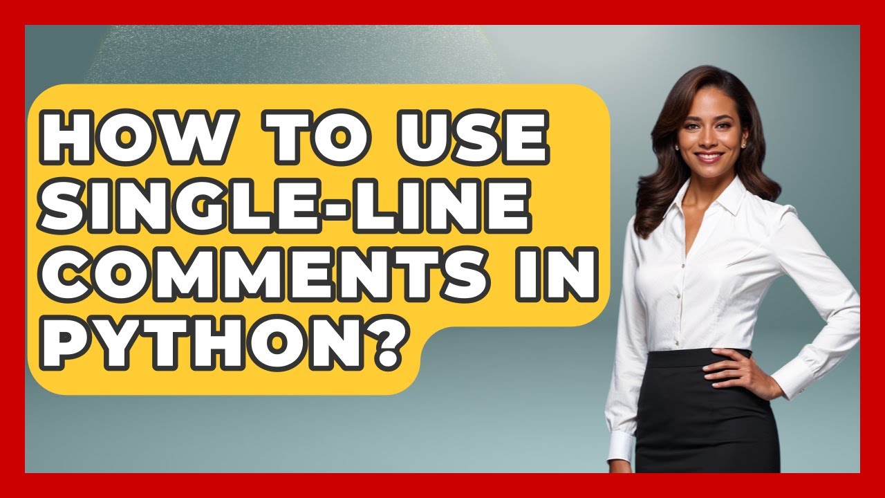 How To Use Single-Line Comments In Python? - Python Code School