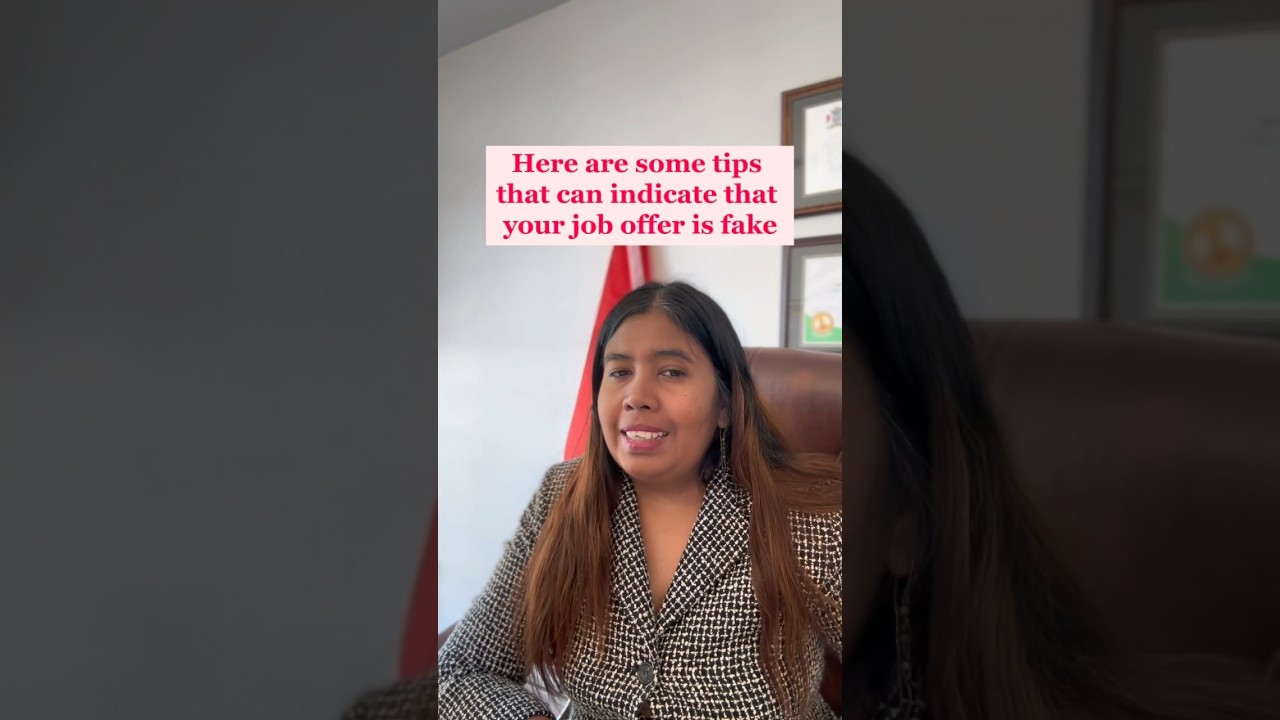 Tips on how to know if your Canadian Job offer is fake