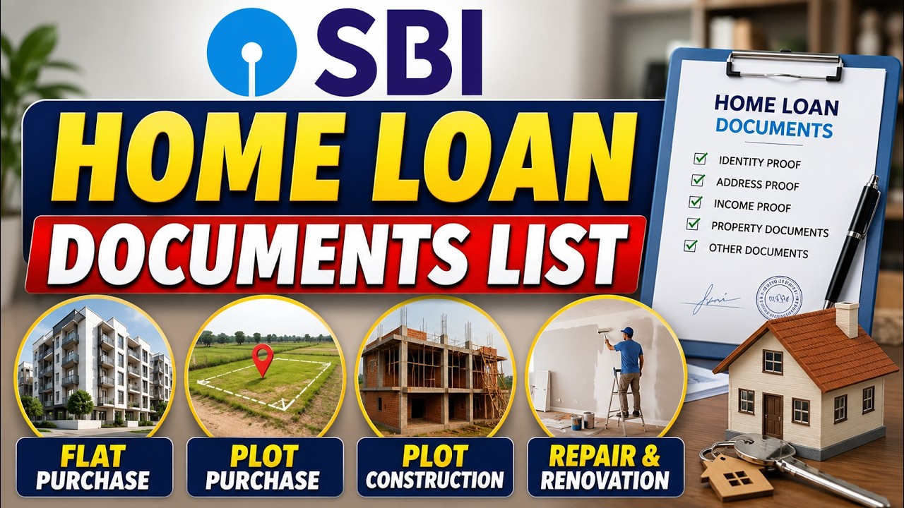 SBI Home Loan Documents Required List | Flat, Plot, Construction & Renovation Loan Documents |