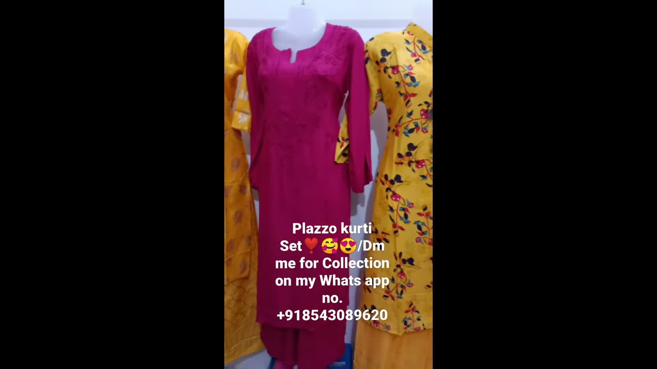 Best price kurti plazzo set if u like my video Visit my Shop Rkladies Collection Piprapur (gkp)