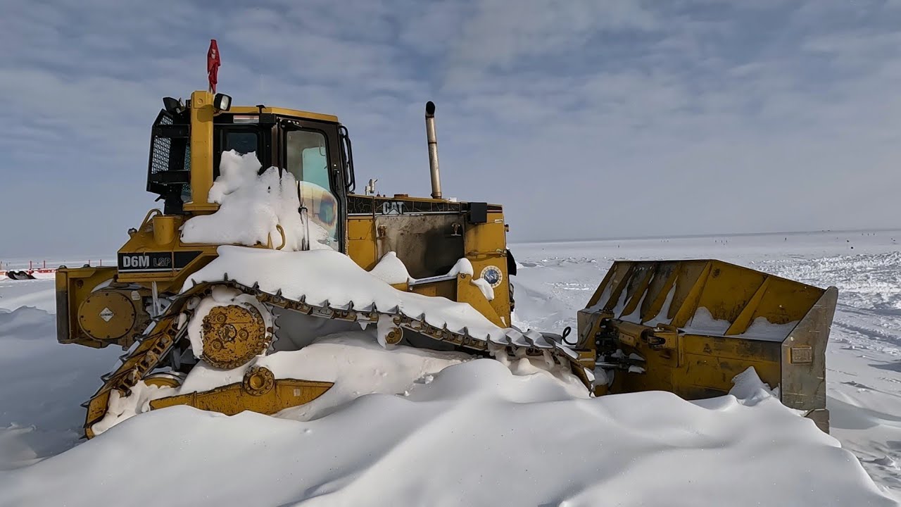 Starting a cold soaked Caterpillar D6M at Summit Camp, Greenland