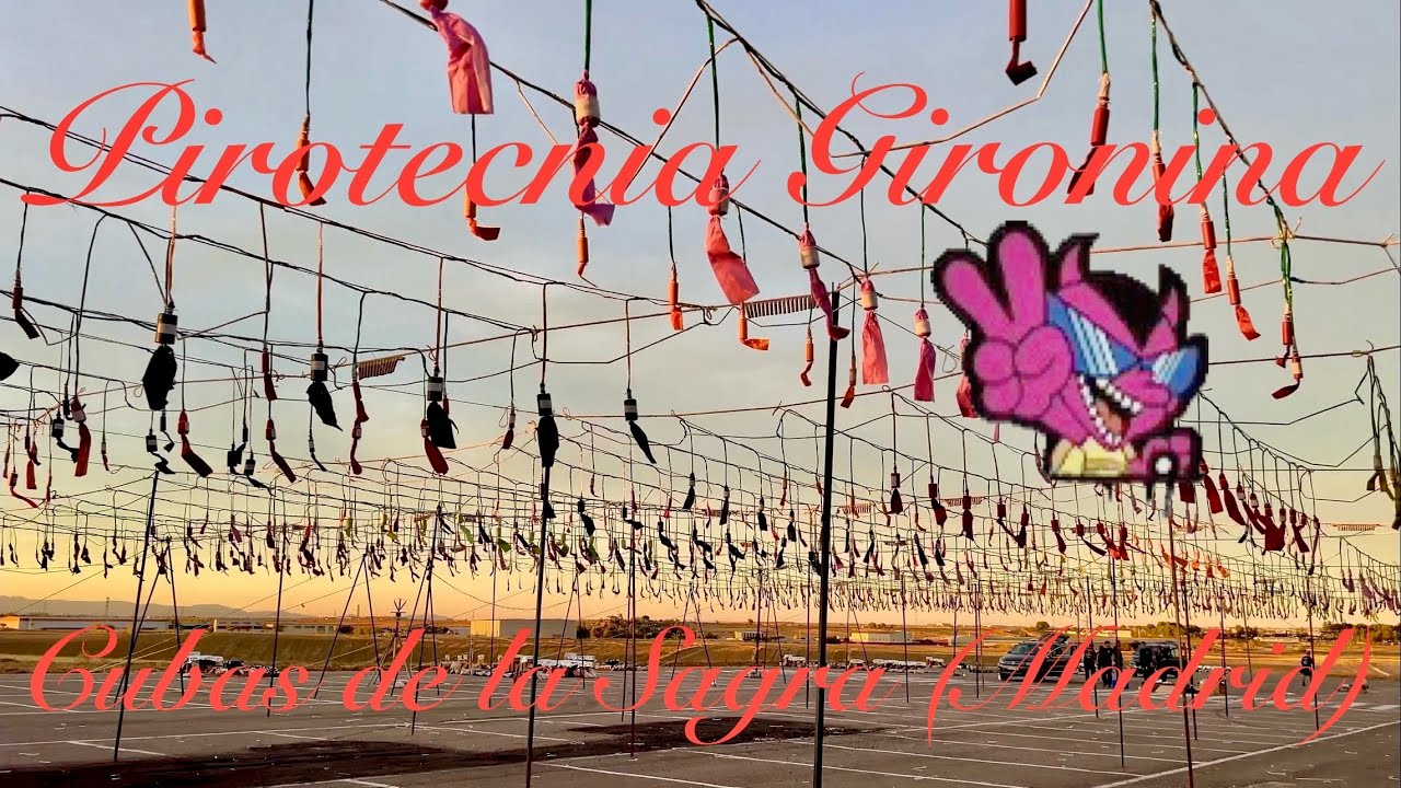 Mascletá nocturna Pirotecnia Gironina en Cubas de la Sagra 7 de Septiembre 2024