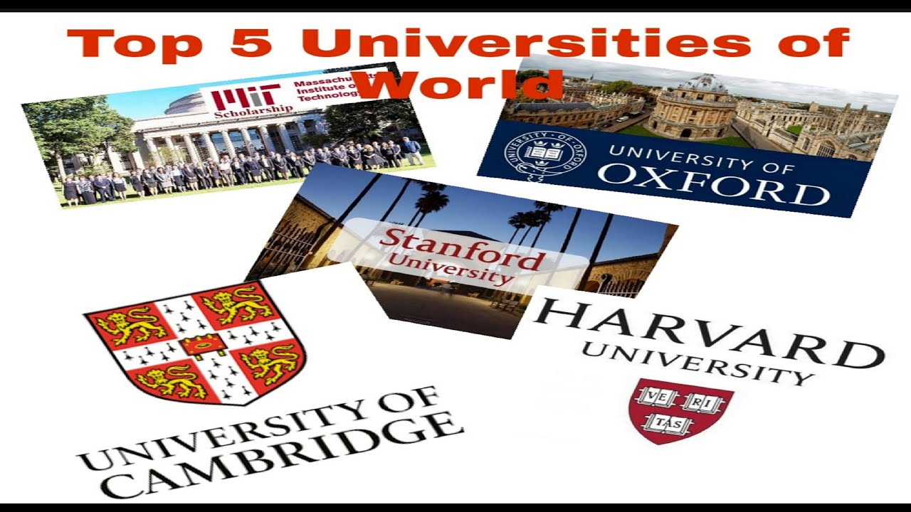 Top Five Universities of the World MIT, Oxford, Stanford, Harvard and Cambridge