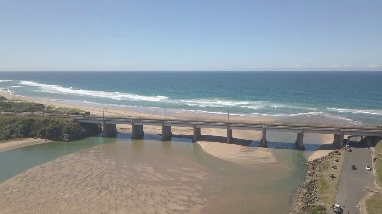 Mavic Pro flight Umkomaas river Bridge, South Africa