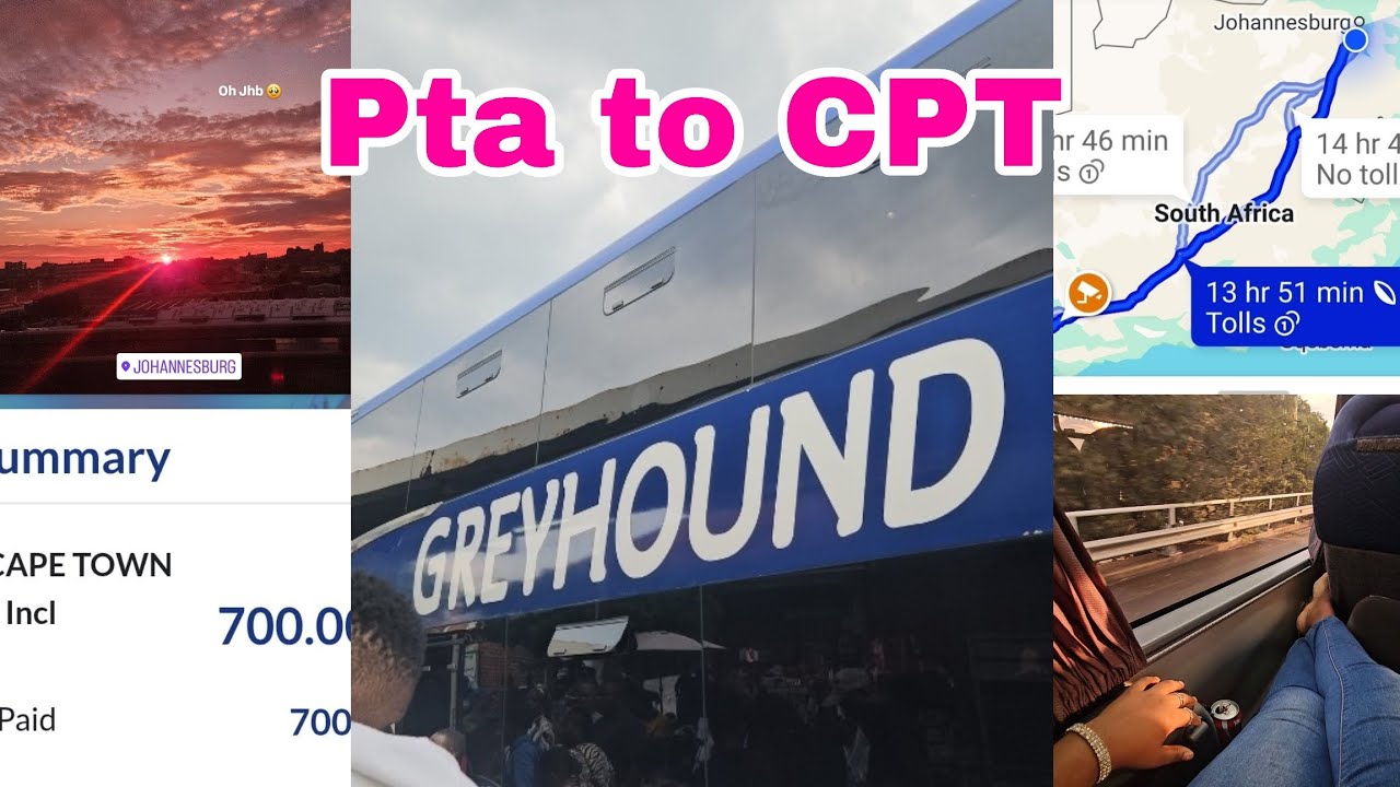 Bus from Pta to CPT for R700 | Greyhound Travel Vlog
