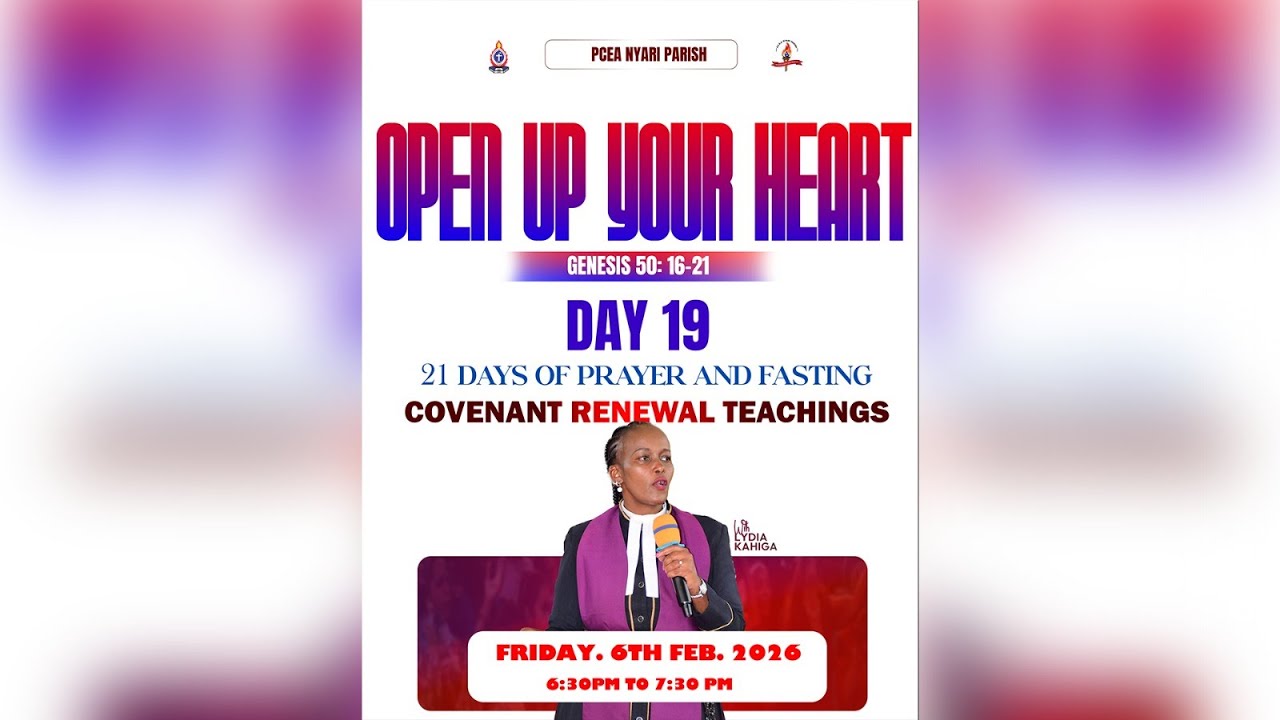 OPEN UP YOUR HEART || COVENANT RENEWAL  || REV LYDIA KAHIGA ||PCEA NYARI PARISH NAIROBI