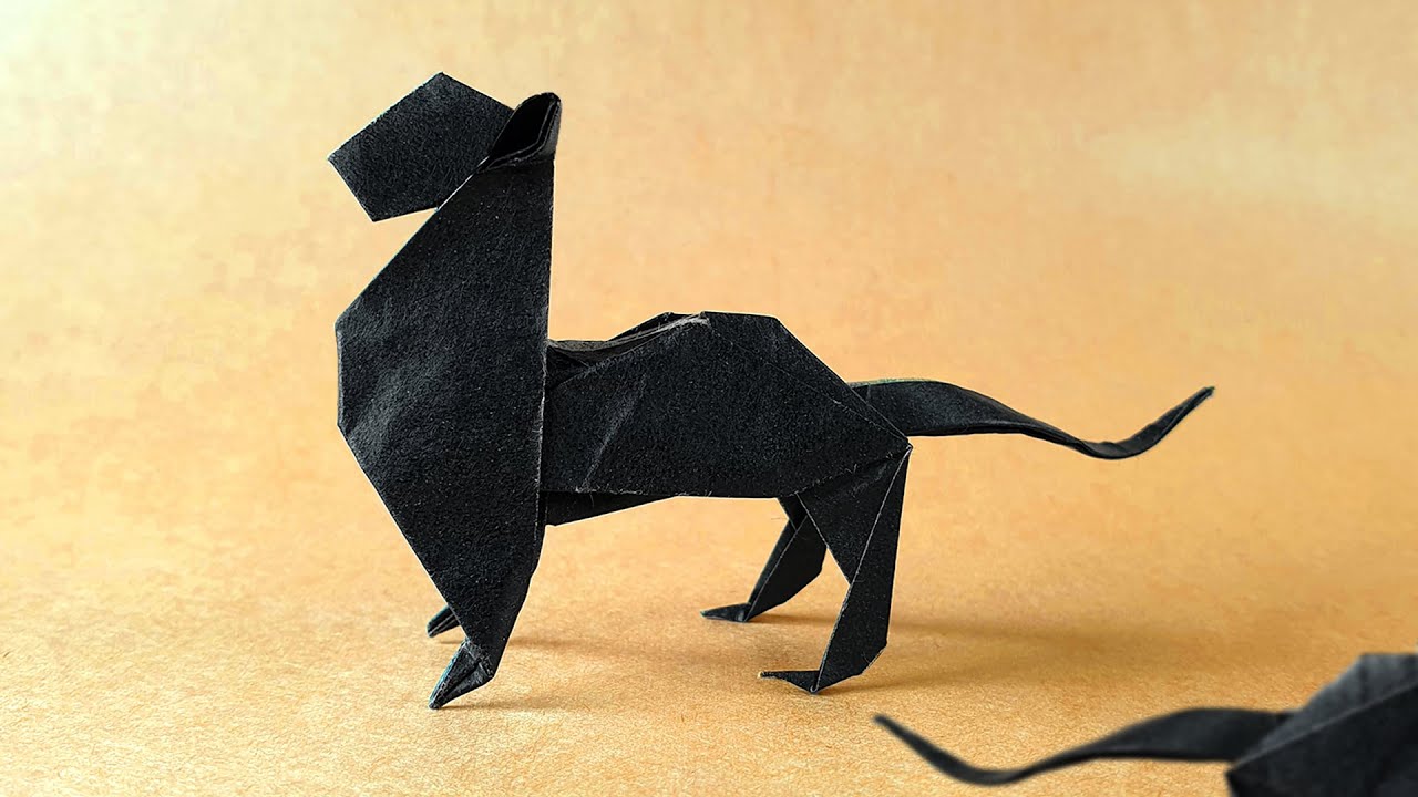 ORIGAMI PUMA - How to make a Paper PUMA 【Weesel】