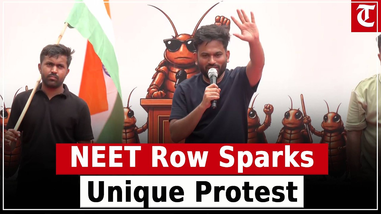 Cockroach Janta Party Protests at Jantar Mantar, Demands Dharmendra Pradhan's Resignation