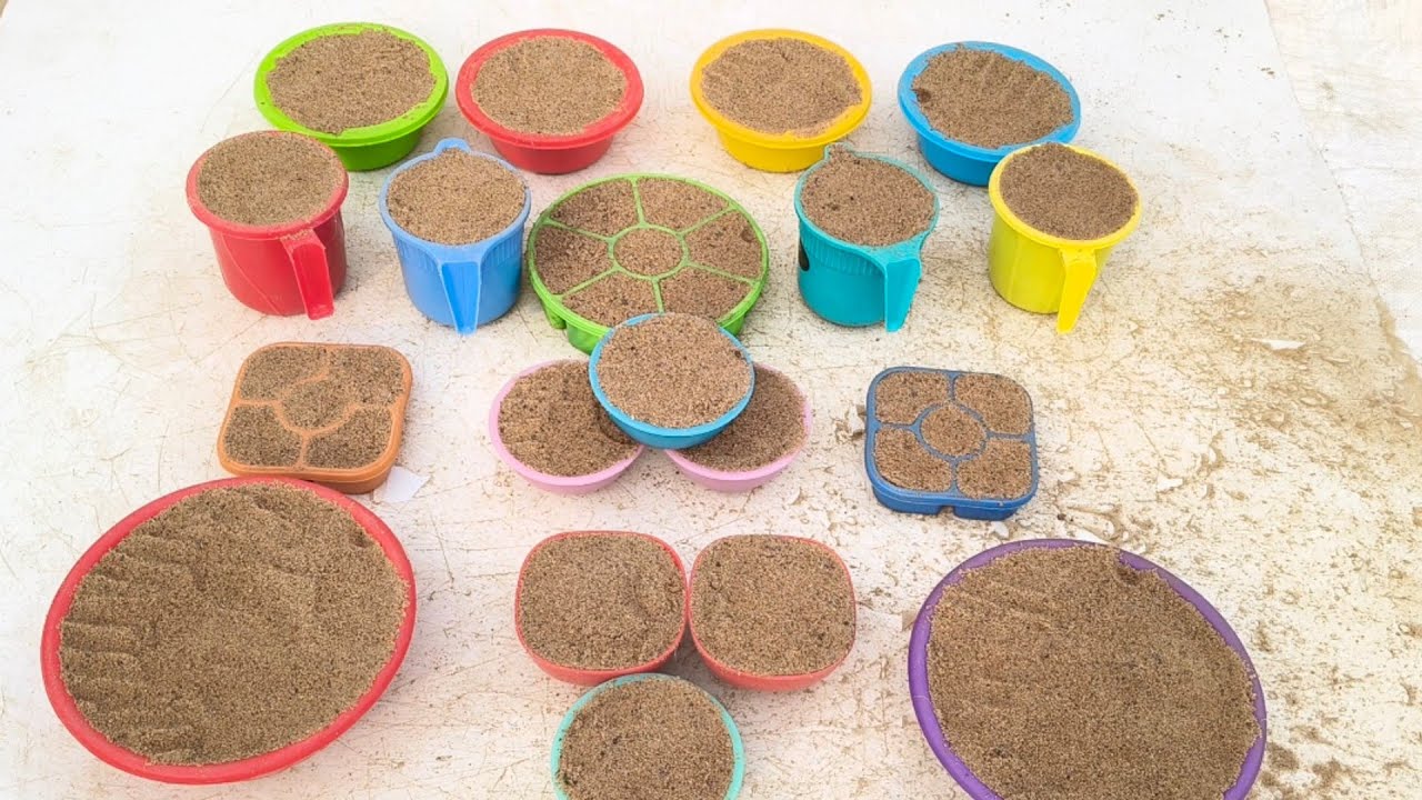  Amezing colour glass sand cake satisfying ASMR Amezing multiple sand cake video 
