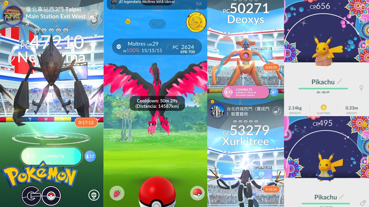 💯✨✈️ Incursiones Engel Pokémon GO + Shinycheck Coordenadas Aves de Galar y Legendarios salvajes