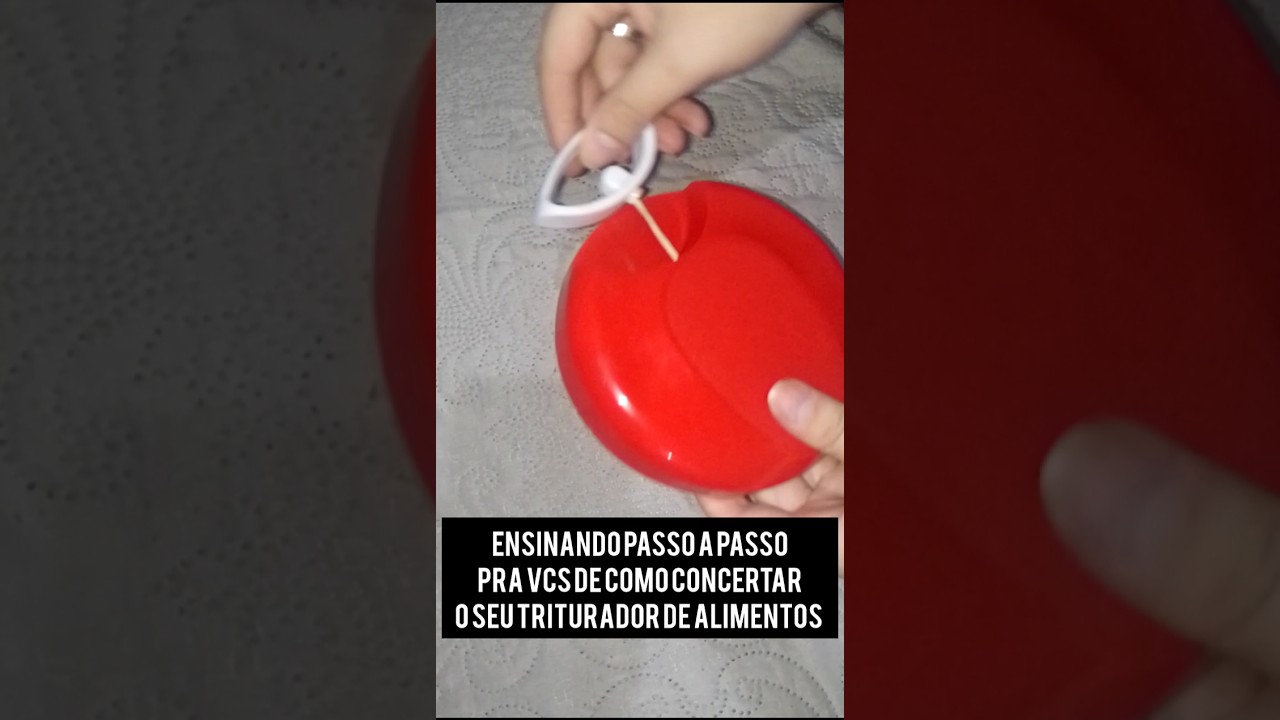 como consertar o cord&atilde;o do triturador de alimentos passo a passo
