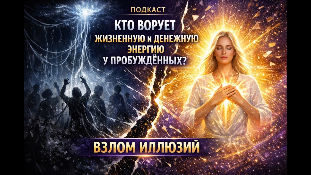 ПОДКАСТ. КТО ВОРУЕТ ЖИЗНЕННУЮ И ДЕНЕЖНУЮ ЭНЕРГИЮ У ПРОБУЖДЁННЫХ? ВЗЛОМ ИЛЛЮЗИЙ.