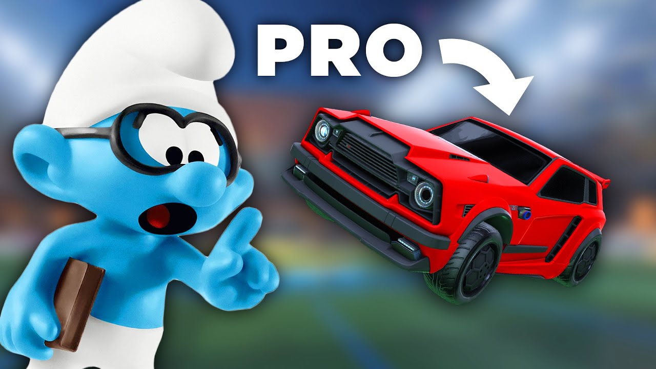 Я обманул смурфов из Rocket League, заставив их сражаться 1 на 1 с профессионалом.