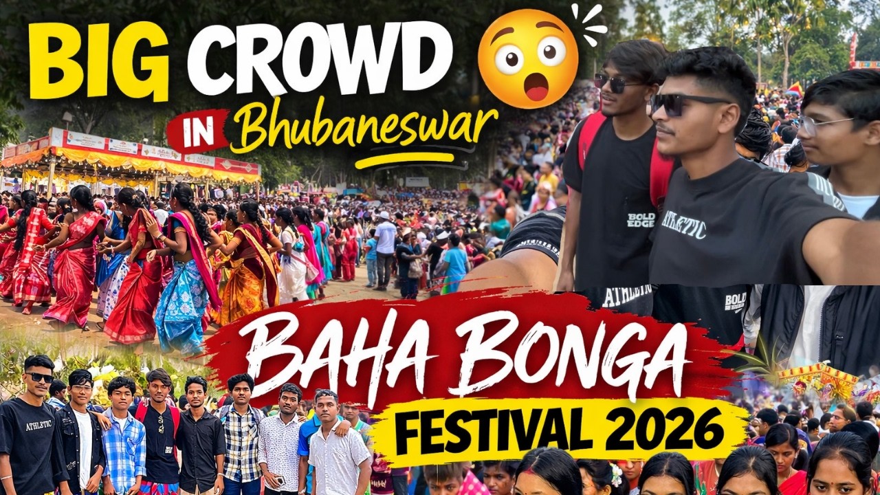 BIG CROWD 😲 BAHA BONGA BHUBANESWAR 2026 #bahabonga