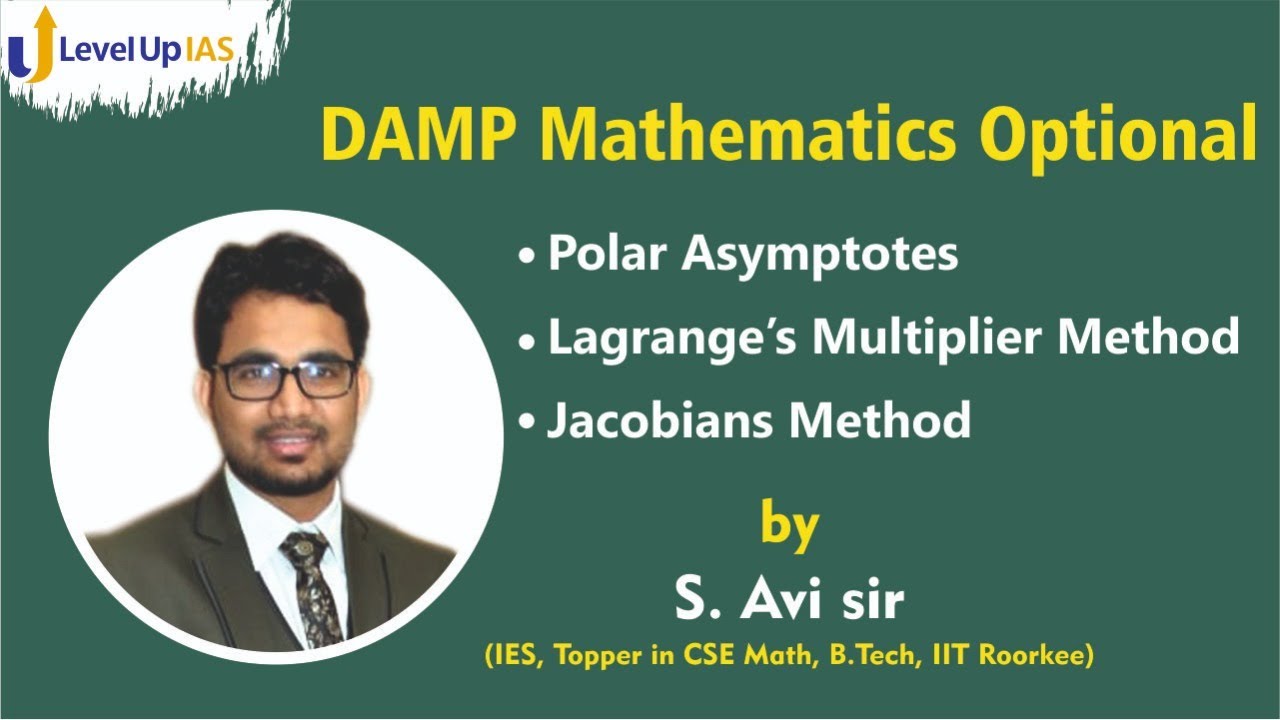 DAMP Mathematics Optional I UPSC CSE Mains 2021
