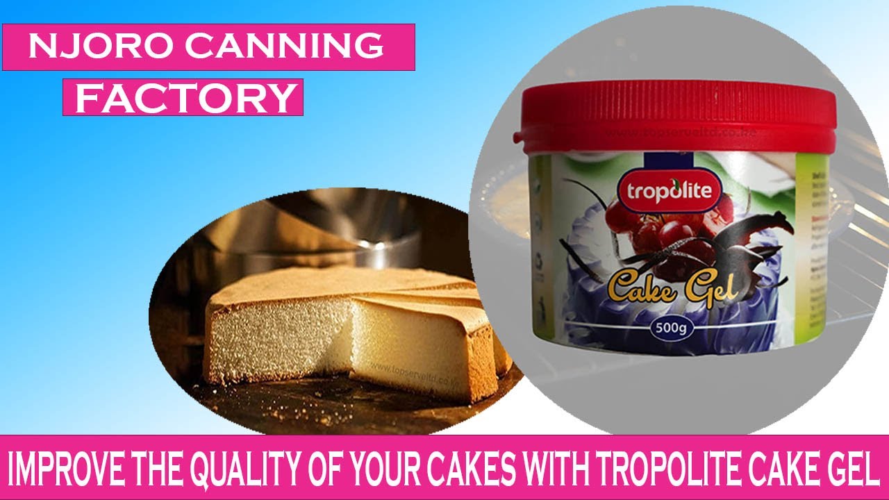 IMPROVE THE QUALITY OF YOUR CAKES WITH TROPOLITE CAKE GEL.