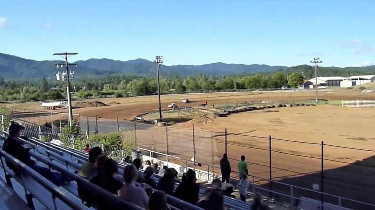 Hayfork Speedway, Hayfork, California - Racing action!
