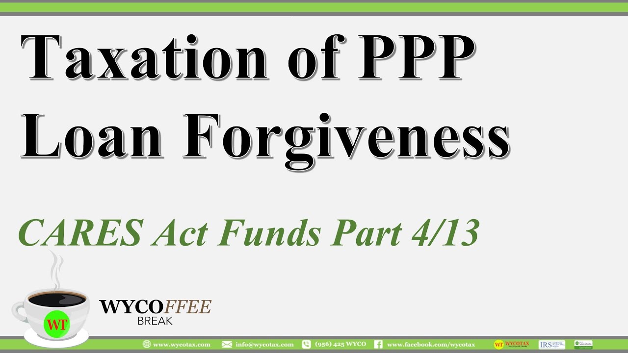 Taxation of PPP Loan Forgiveness