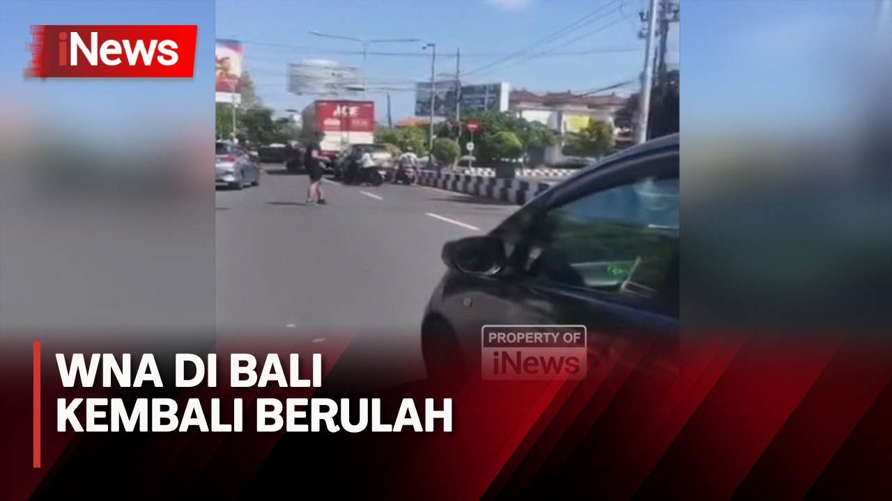 Viral! Bule di Bali Pukul Pemotor Wanita Sampai Jatuh di Tengah Jalan  - iNews Pagi 14/06