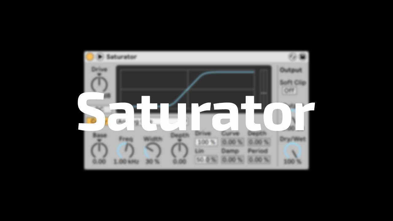 All About Ableton Audio Effects - Saturator